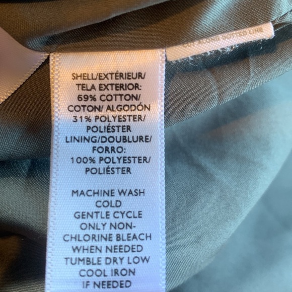 LOFT Gray Flannel Moto Bomber Short Lightweight Jacket Women’s XS Extra Small - Picture 9 of 9